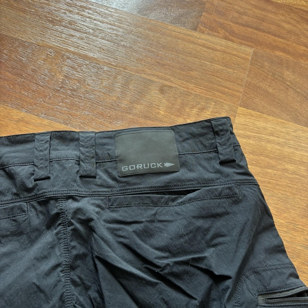 GORUCK Tough Dry Mens 32 Black Hiking Athletic Shorts 9 Inseam PC006932A - Picture 5 of 6